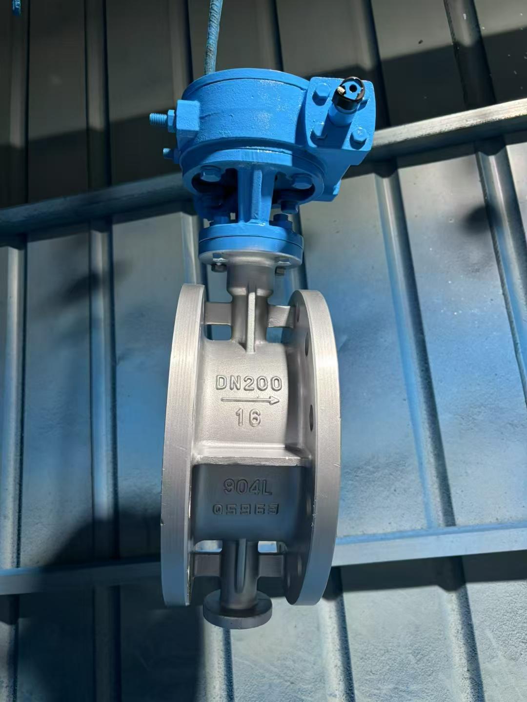 Turbine Operated Flange Connection Triple Offset Butterfly Valve 150LB